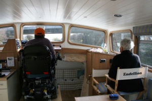 Concentrating on the water ahead